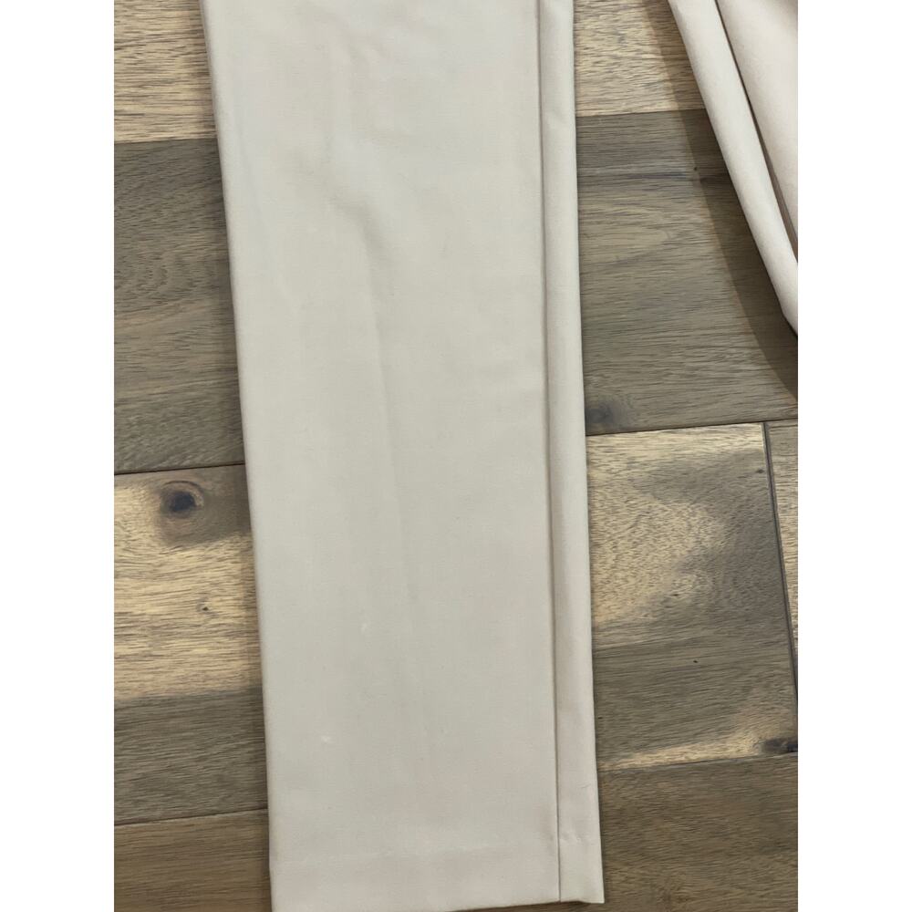 Calvin Klein Tan Pants Size 2 Gold Zipper Tapered Ankle Stretch Slim Fit - Picture 10 of 12